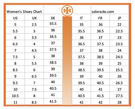 tory burch shoe size guide.